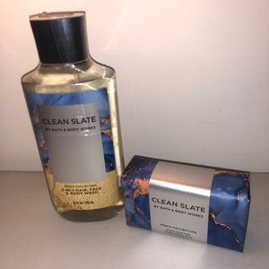 *SEALED* Bath & Body Works CLEAN SLATE Bundle: Hair, Face, & Body Wash; Soap A1